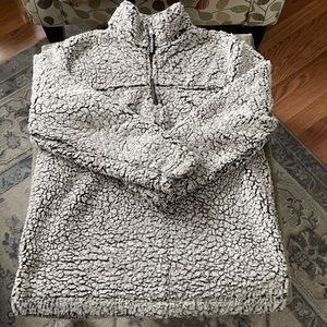 Boxercraft sherpa fleece 3/4 zip pull over